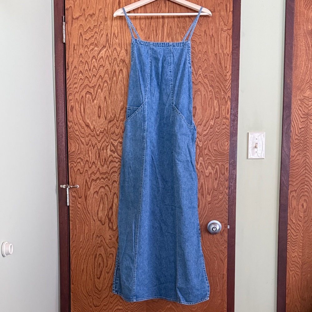 Vintage American Eagle Outfitters Denim Blue Maxi Dress